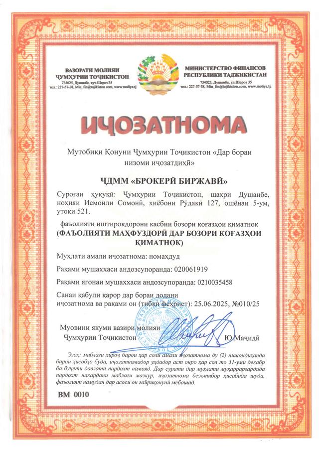 Депозитарная лицензия